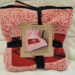Wisconsin Badgers Sherpa Throw Blanket 60" x 70"